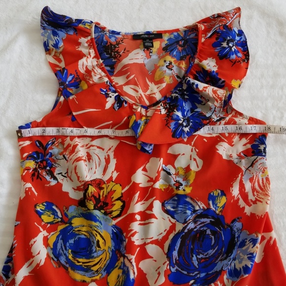 Oversized floral mini dress - Picture 3 of 4